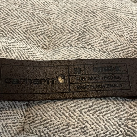 Carhartt brown leather belt size 36 - Picture 2 of 8